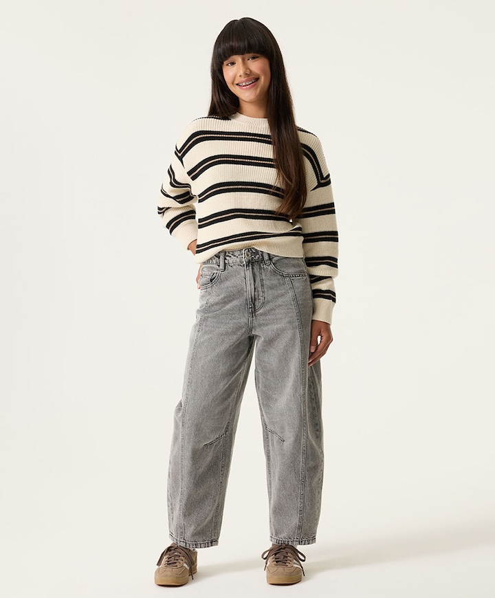 M262527 meisjes jeans grijs