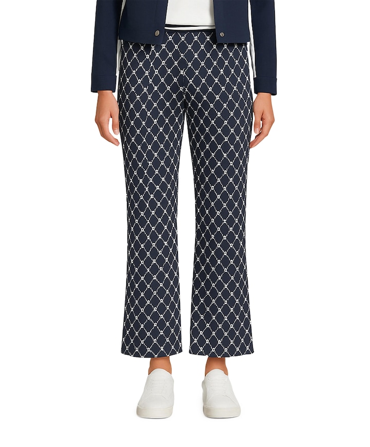 3/4 dames broek blauw