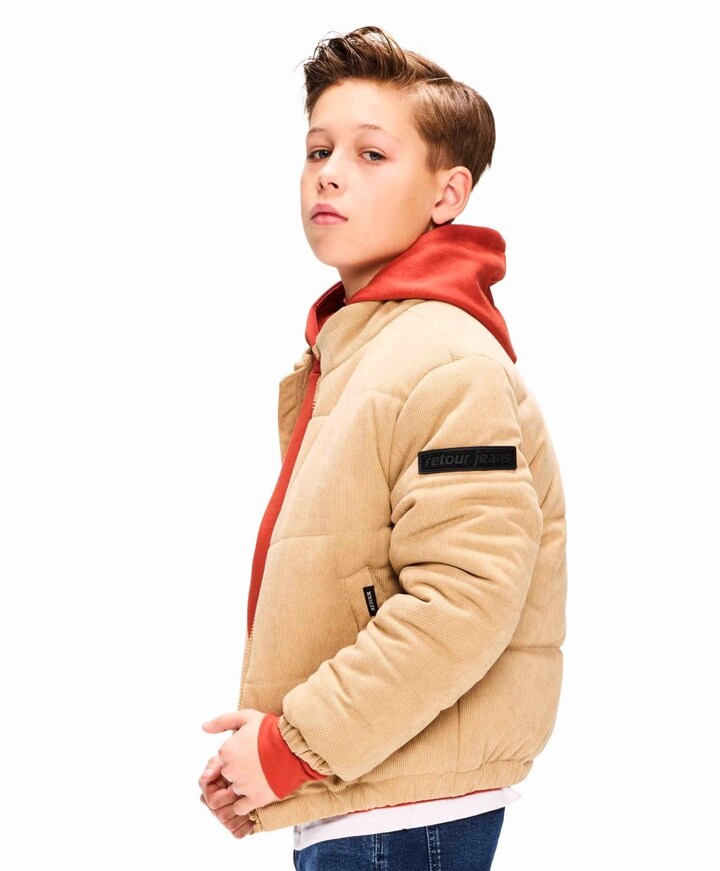 Jongens jas beige