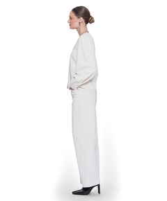 Wide dames jeans ecru