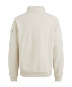 Heren trui met rits ecru