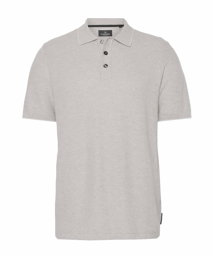 Heren polo beige