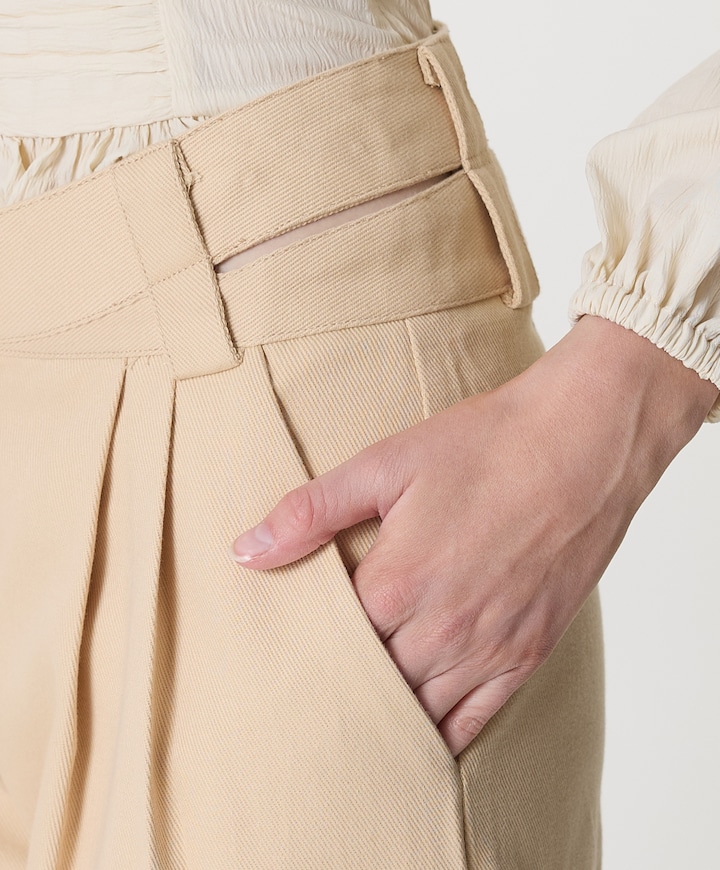 Smith serge dames pantalon beige