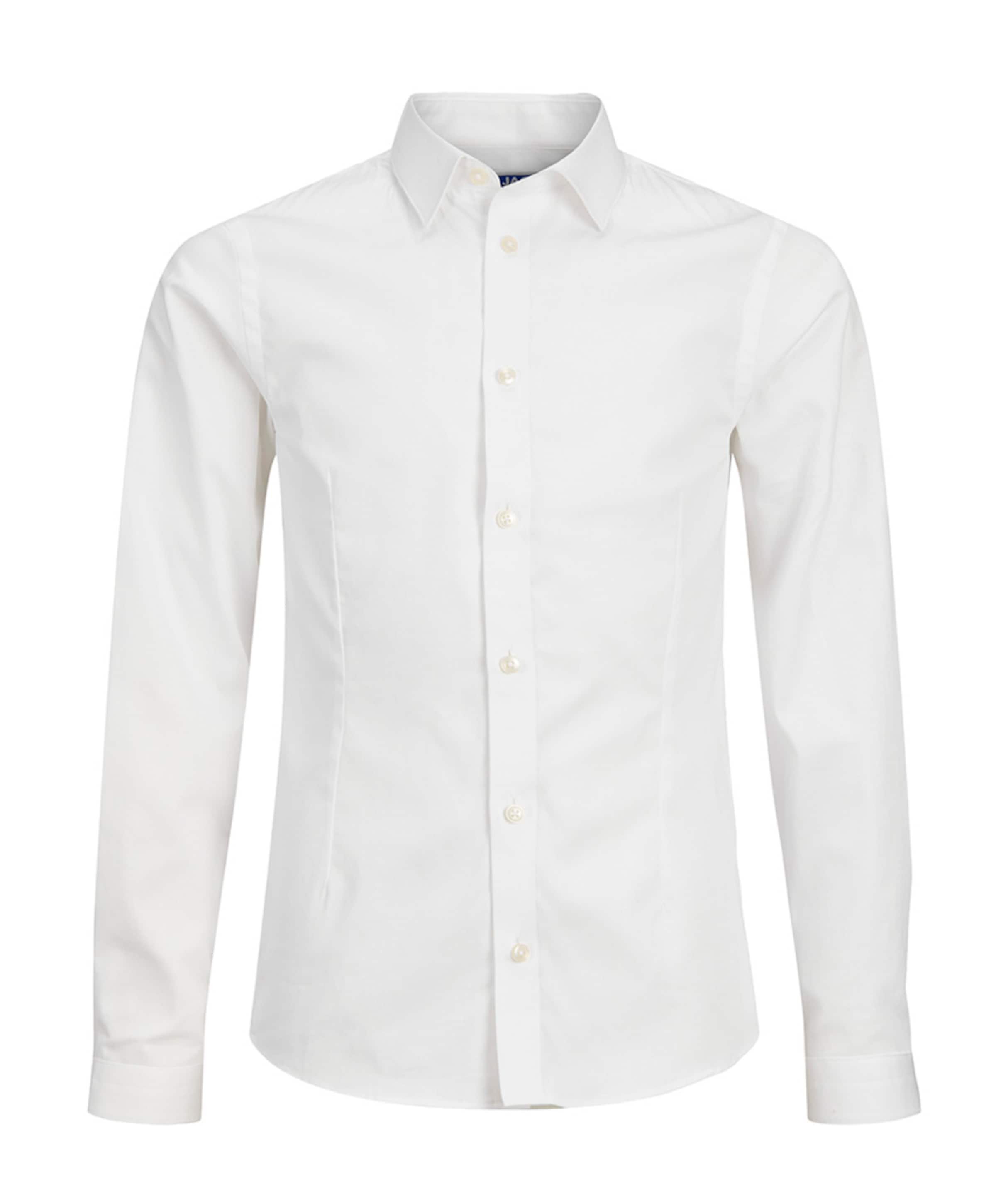 Jongens overhemd lange mouw wit