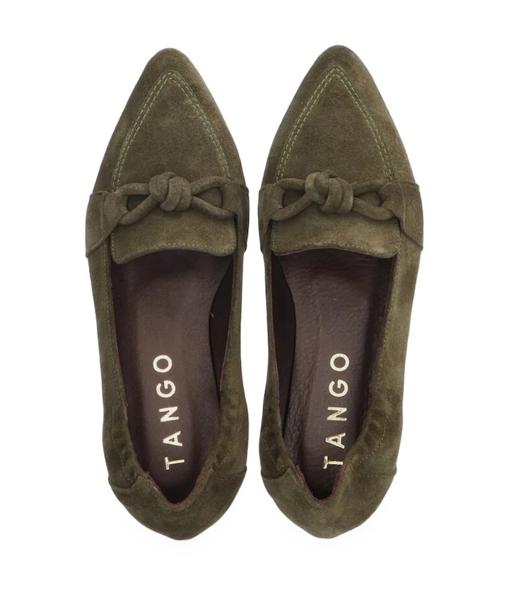 dames loafers groen