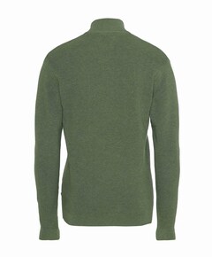 Heren trui met rits groen