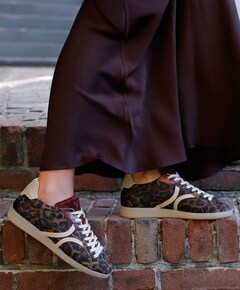 Nilla Khloe dames sneakers bruin