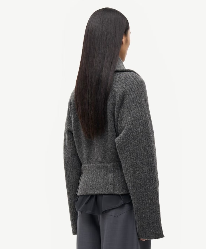 Dames vest grijs