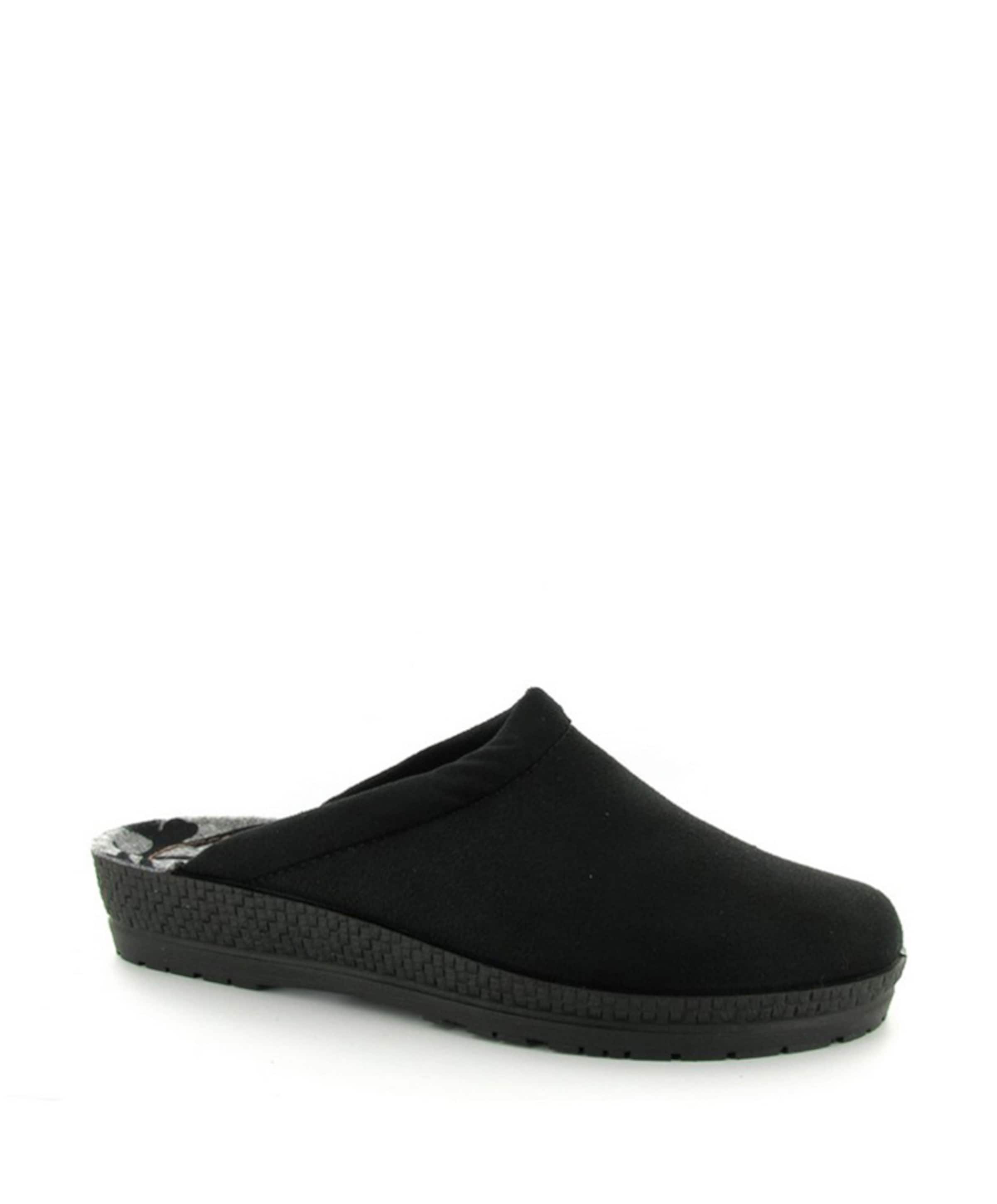 dames pantoffels zwart