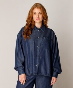 Dames blouse blauw