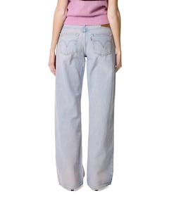 Low loose rose up LL dames jeans blauw