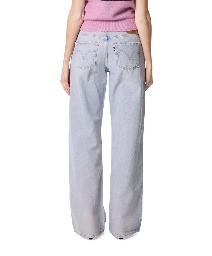 Low loose rose up LL dames jeans blauw