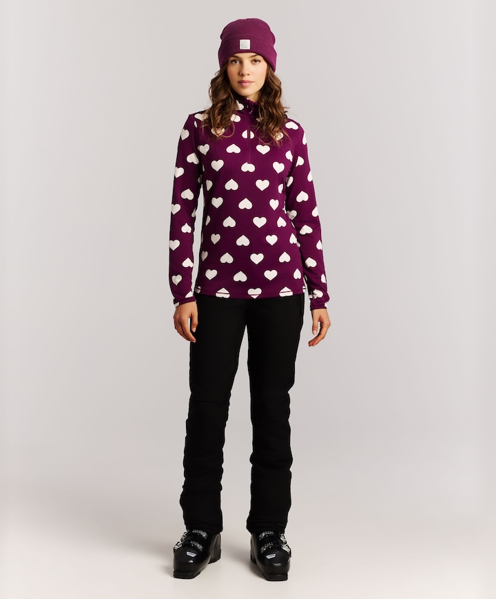 Dames pully paars