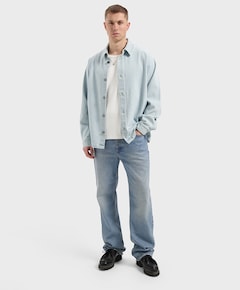 Heren overshirt blauw