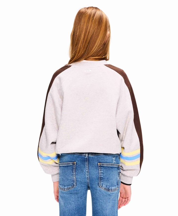 Meisjes sweater grijs