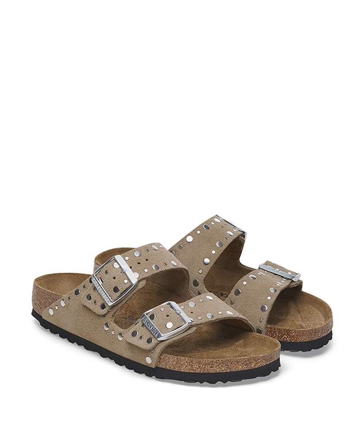 Arizona Rivets dames slippers beige