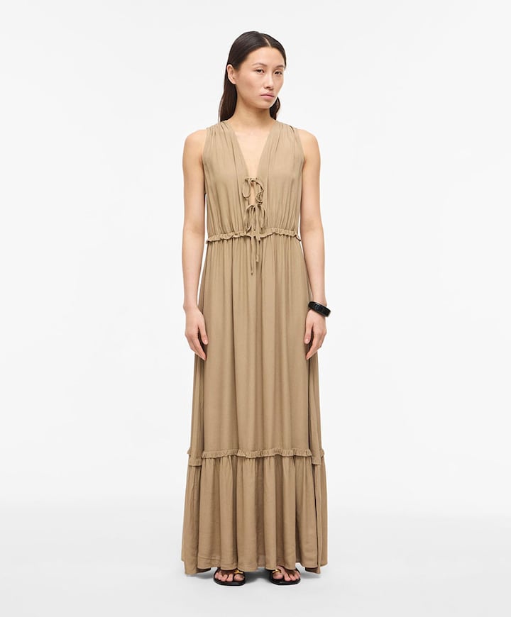 Dames jurk beige