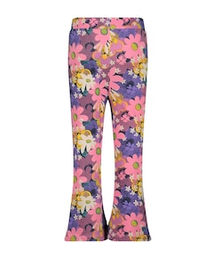 Flared broek AOP meisjes broek roze