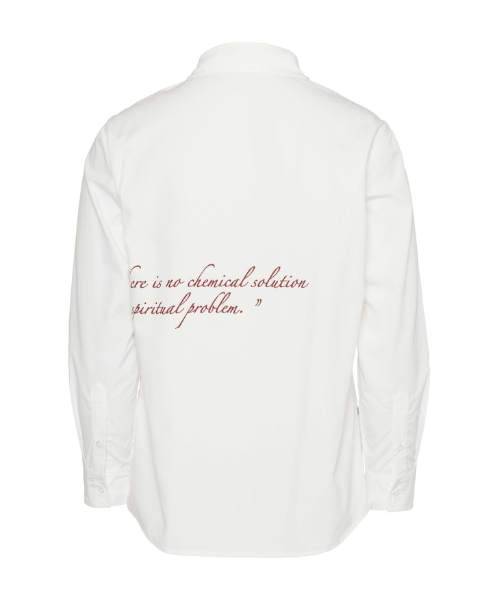 Heren overhemd lange mouw wit