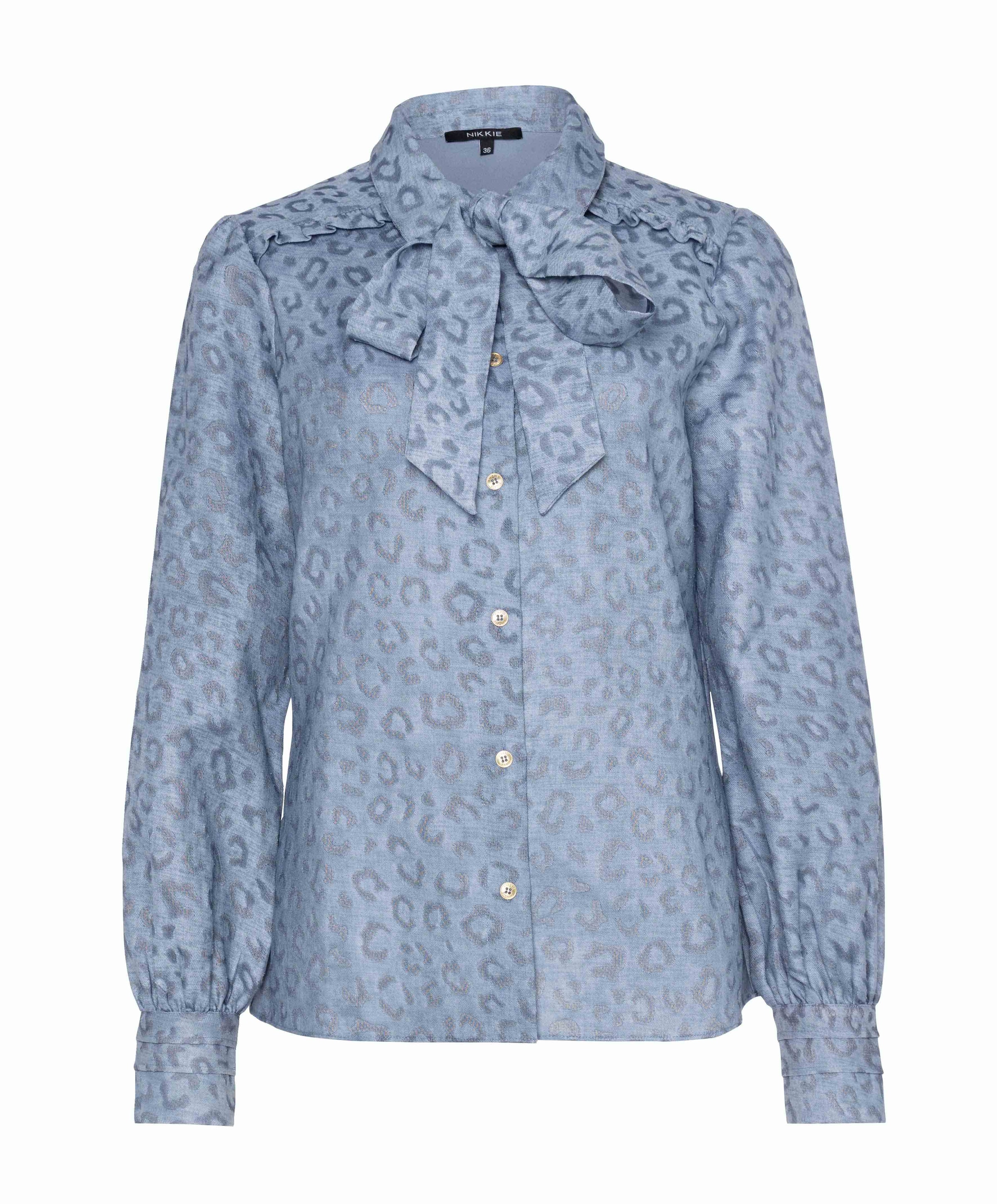 Dames blouse blauw