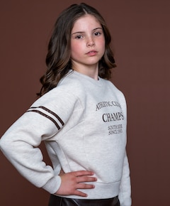 Meisjes sweater beige