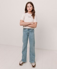 Love Bootcut Oversized meisjes jeans blauw