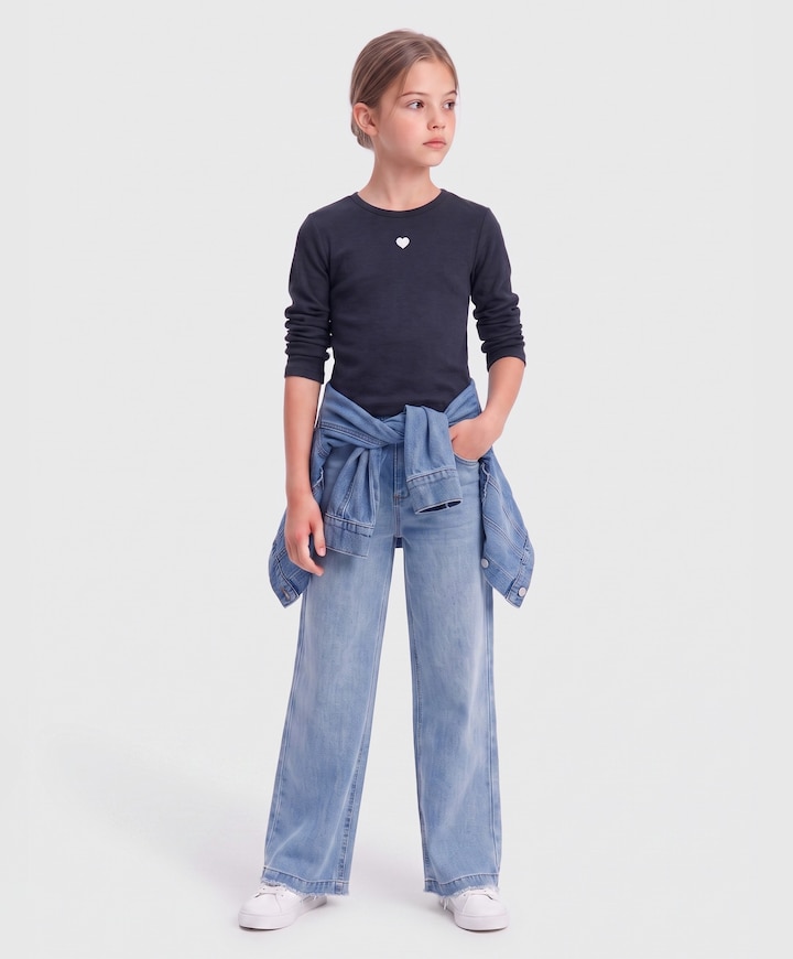 Meisjes T-shirt blauw