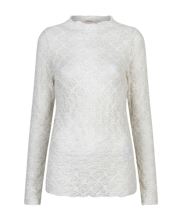 Dames longsleeve ecru