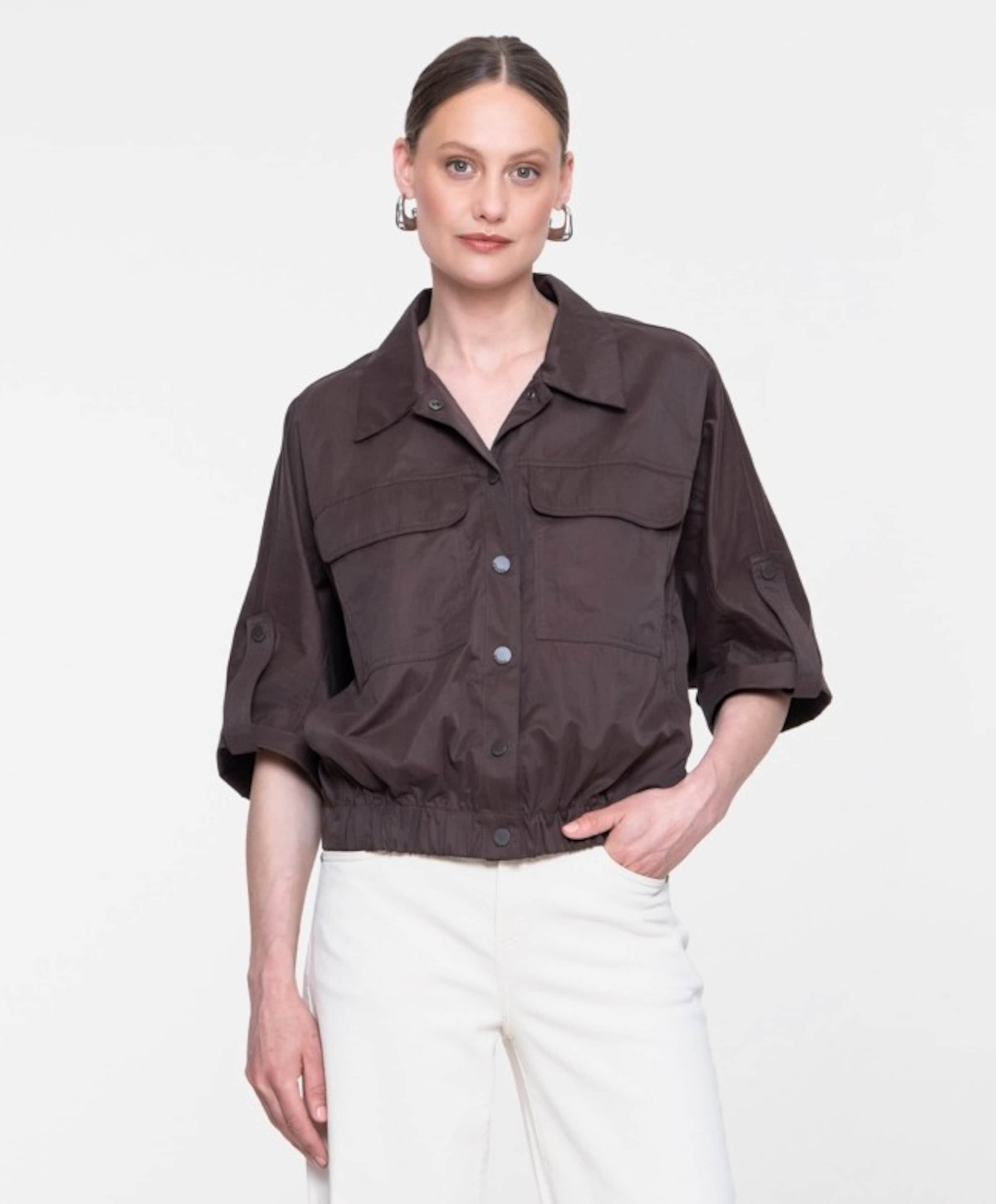 Dames blouse bruin