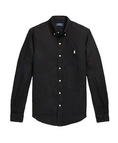 Heren overhemd lange mouw zwart