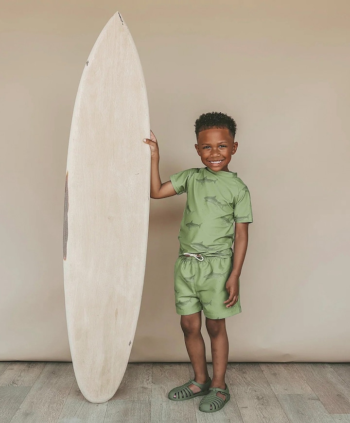 Jongens zwemshort groen