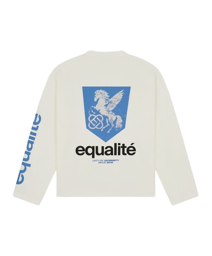 Uniseks longsleeve ecru