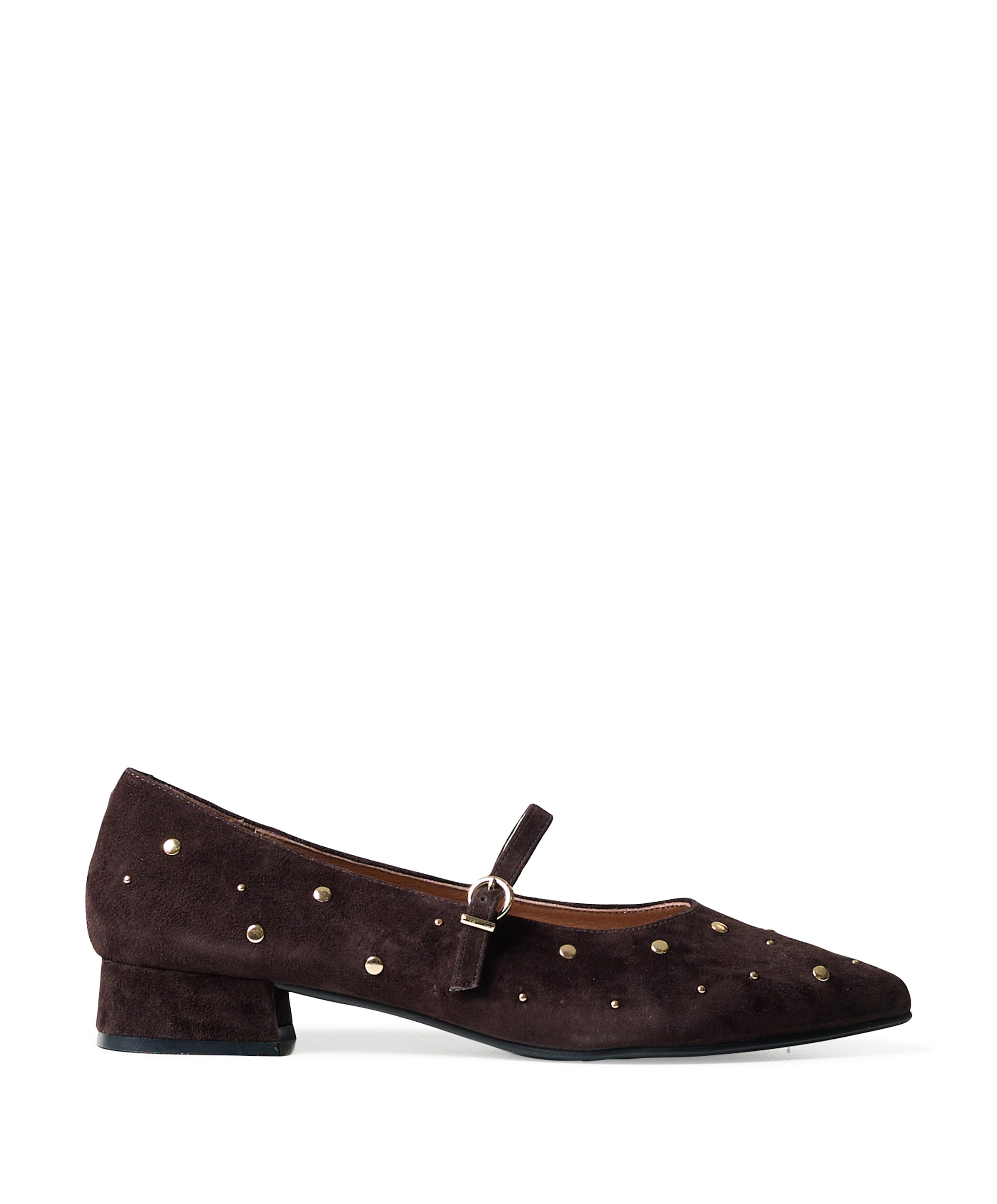 Annette dames ballerina's bruin