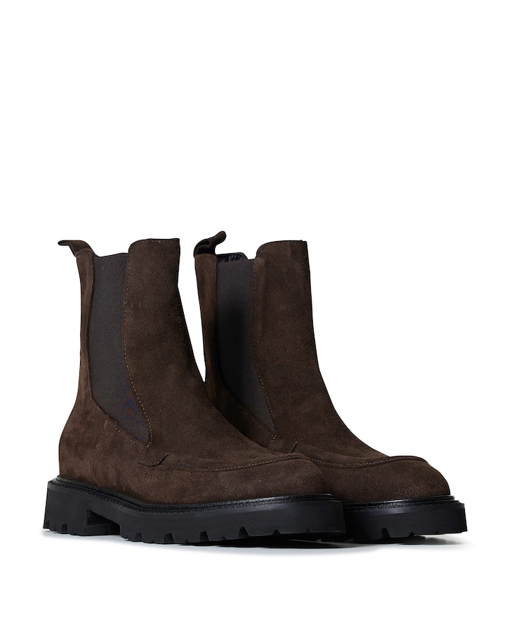 dames enkellaarzen bruin