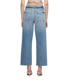 Stovepipe Straight Ankle Sapphire Dust dames jeans blauw