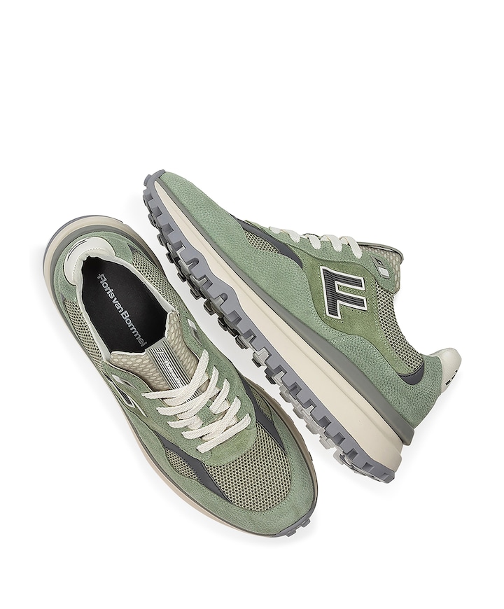 heren sneakers groen
