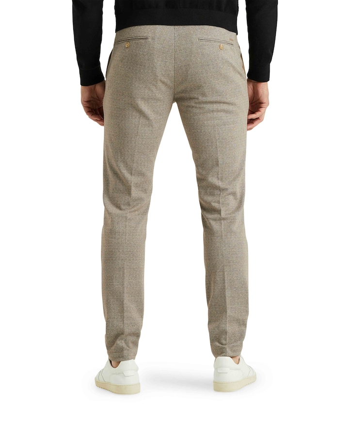 V11 CHINO PRINTED STRUCTURE broek beige