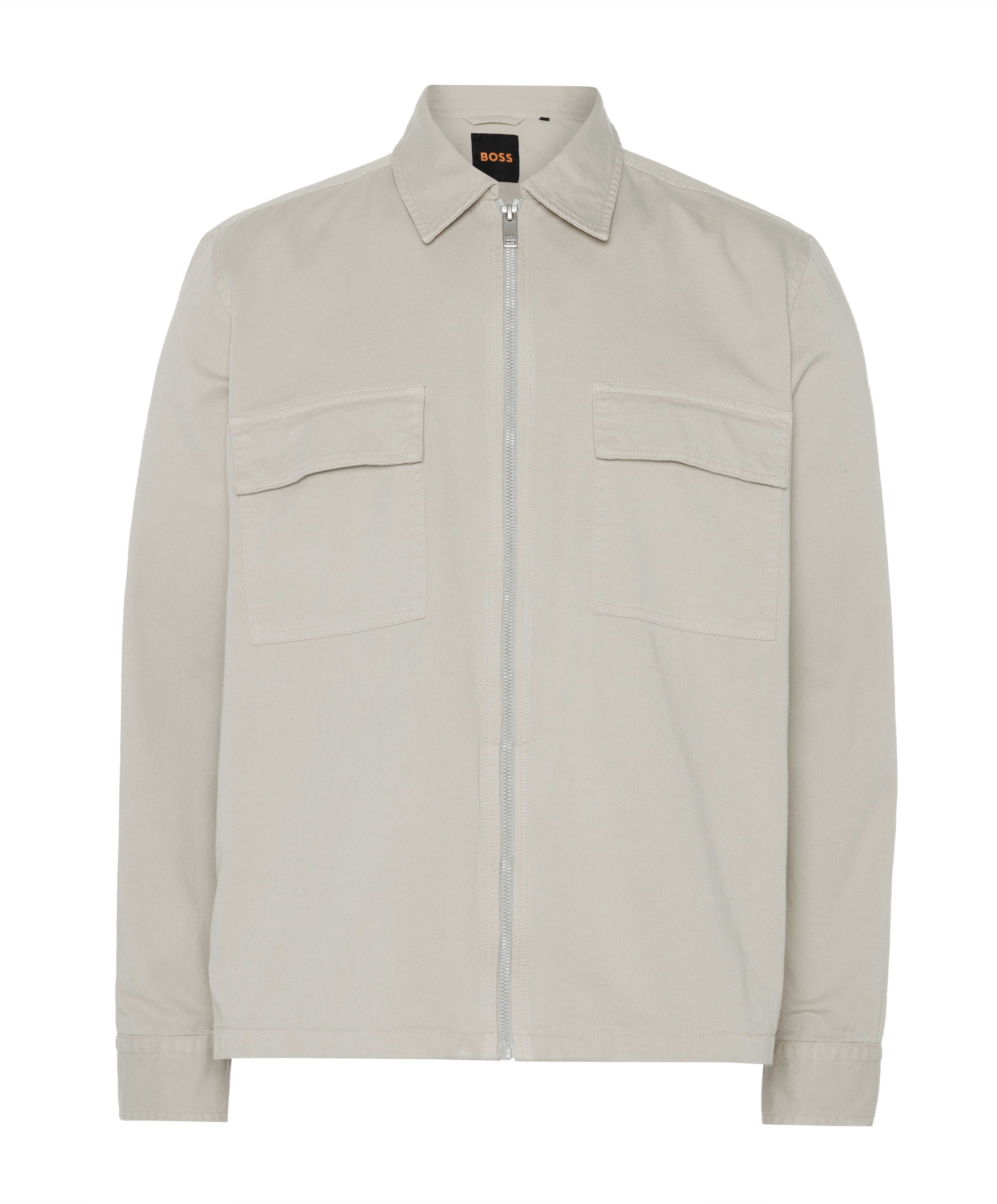 Heren overshirt beige