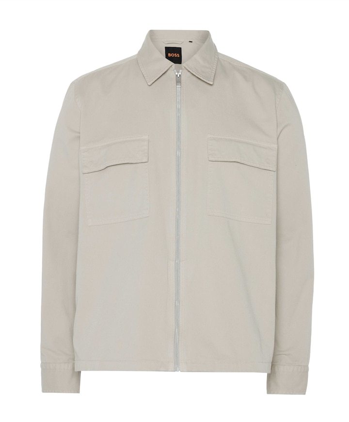 Heren overshirt beige