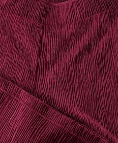 Little velvet wideleg meisjes broek bordeaux