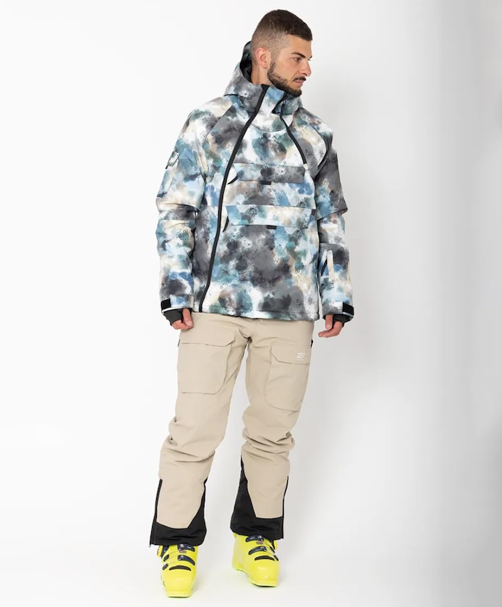 Heren ski-jas multicolor