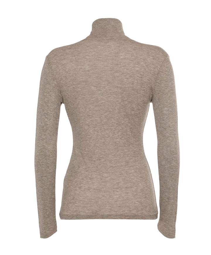 Dames longsleeve bruin