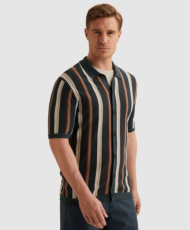 Heren overshirt blauw