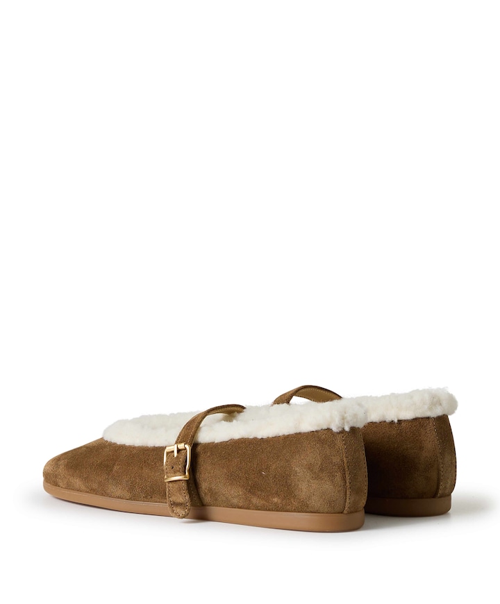 St. Moritz Ballet Flats dames ballerina's bruin
