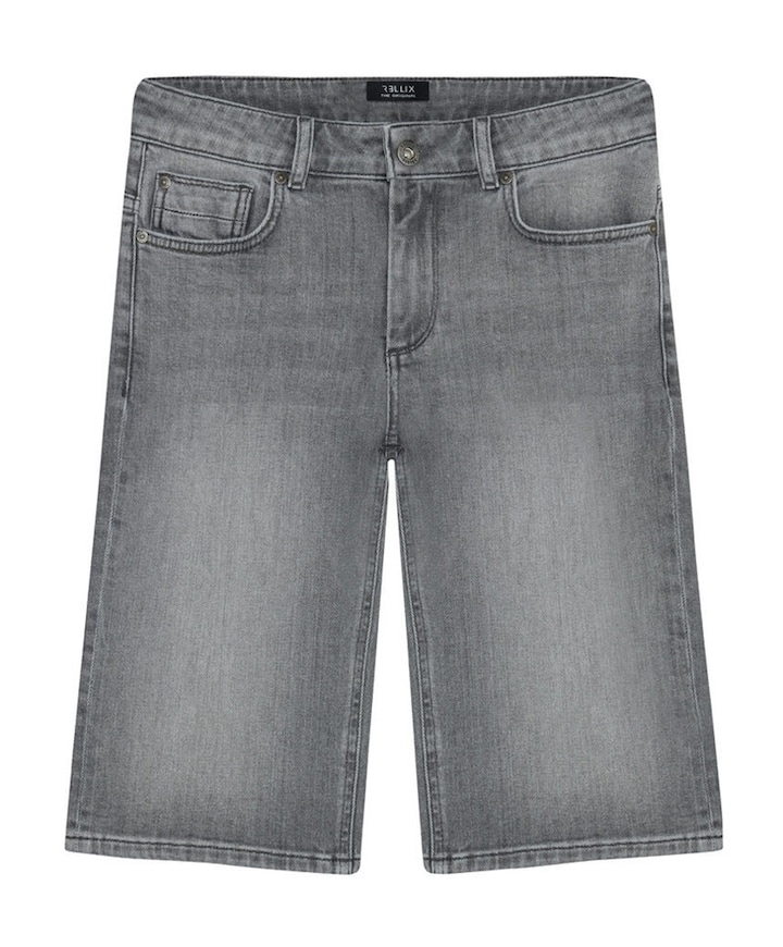 Straight jongens korte broek grijs