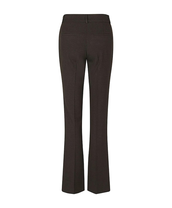 CLARAFV 032 MOCCA CHECK dames pantalon bruin