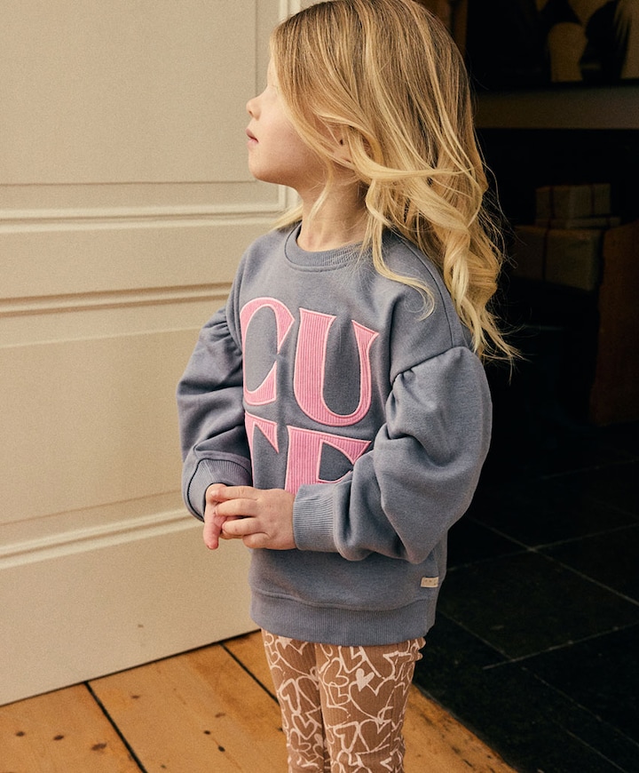 Meisjes sweater grijs