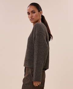 Dames vest bruin