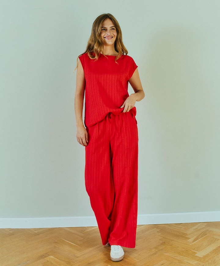 FQGRSVALSE dames broek rood