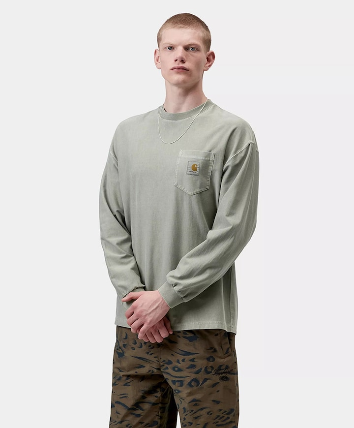 Heren longsleeve groen